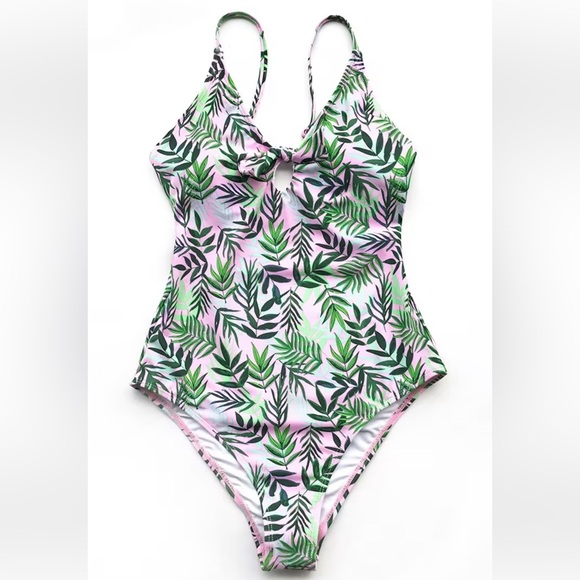 XXL CUPSHE FANTASTIC DREAMS HAWAIIAN‎ PRINT ONE-PIECE FULL COVERAGE SWIMSUIT NWT - Picture 1 of 13